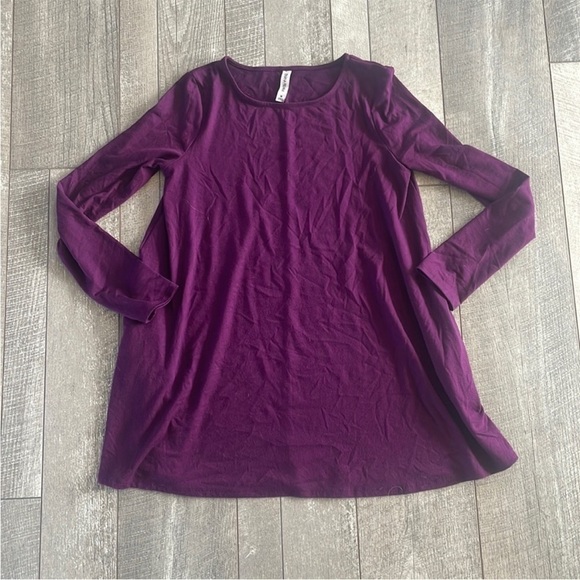 Nordstrom Size Medium Purple Bohemian Style Tunic Top - Picture 3 of 7